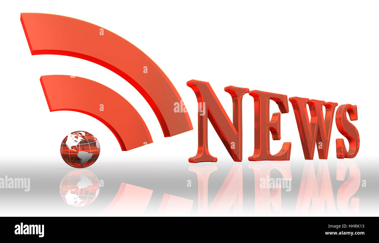 Journal, journal officiel, de la communication, word, illustration, magazine, news, flux, Banque D'Images