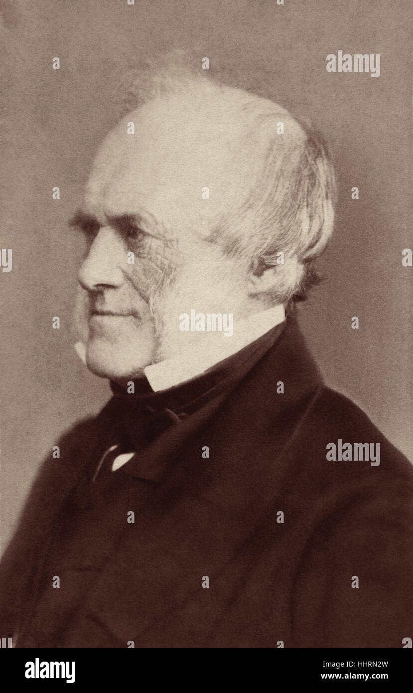 Sir Charles Lyell, 1 baronnet, FRS (1797-1875) était un avocat britannique et le premier géologue de son jour. (Photo par Elliott & Fry, c1869) Banque D'Images