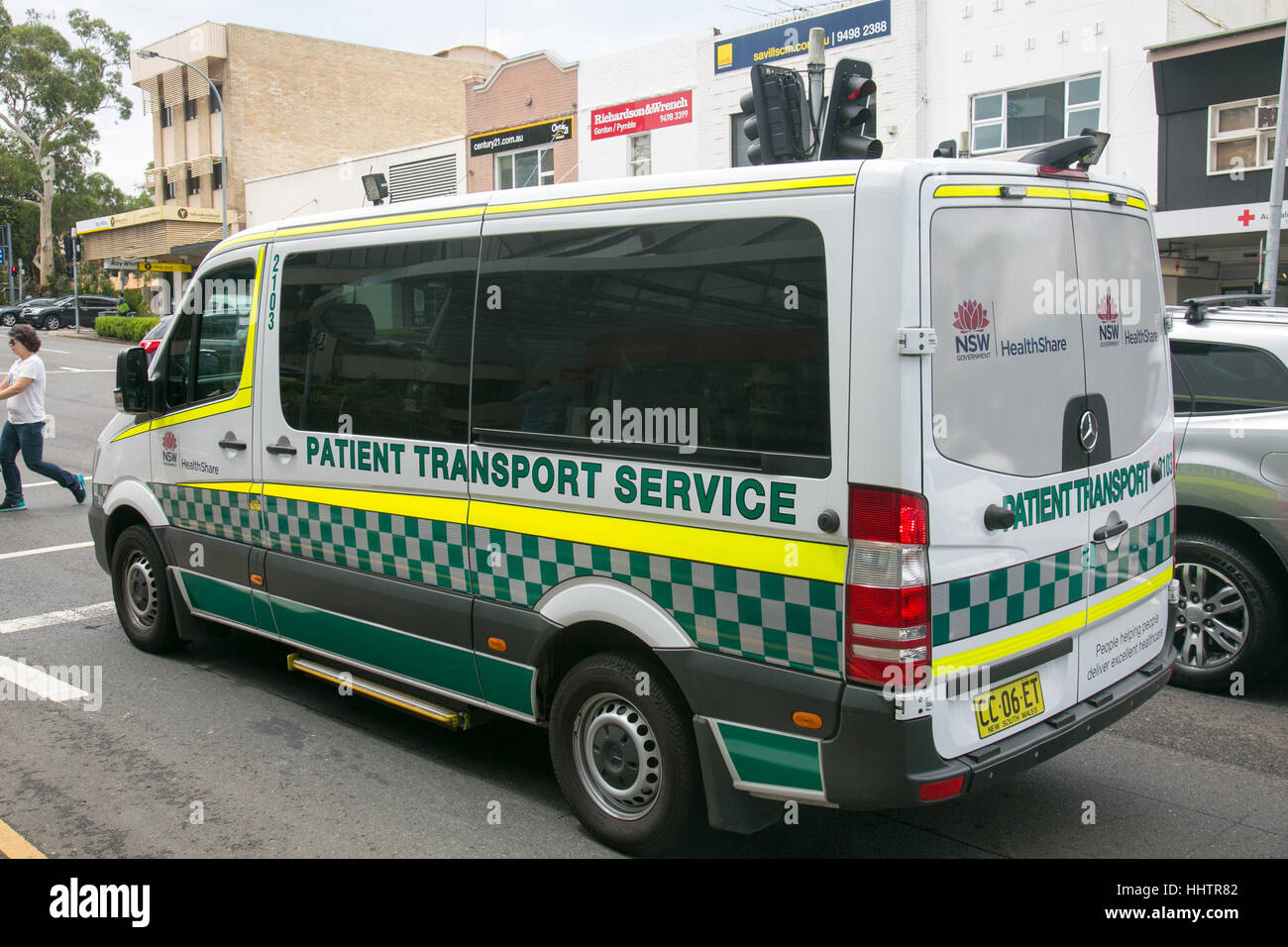 Ambulance Santé NSW à North Sydney, Australie Banque D'Images