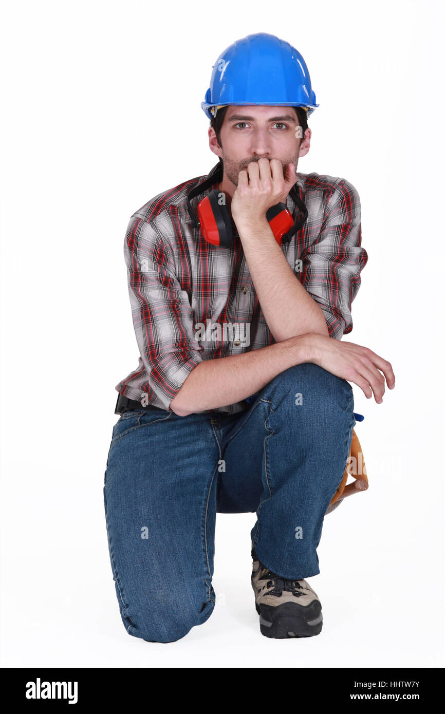 Carrière, artisan, commerçant, artisan, construire, anti, constructeur, construire, Banque D'Images