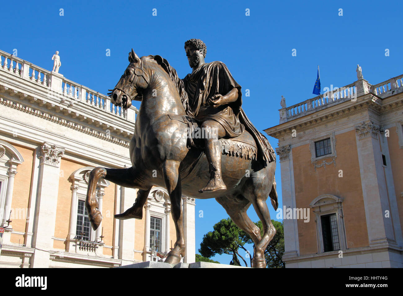 L'empereur Marc Aurèle à rome Banque D'Images