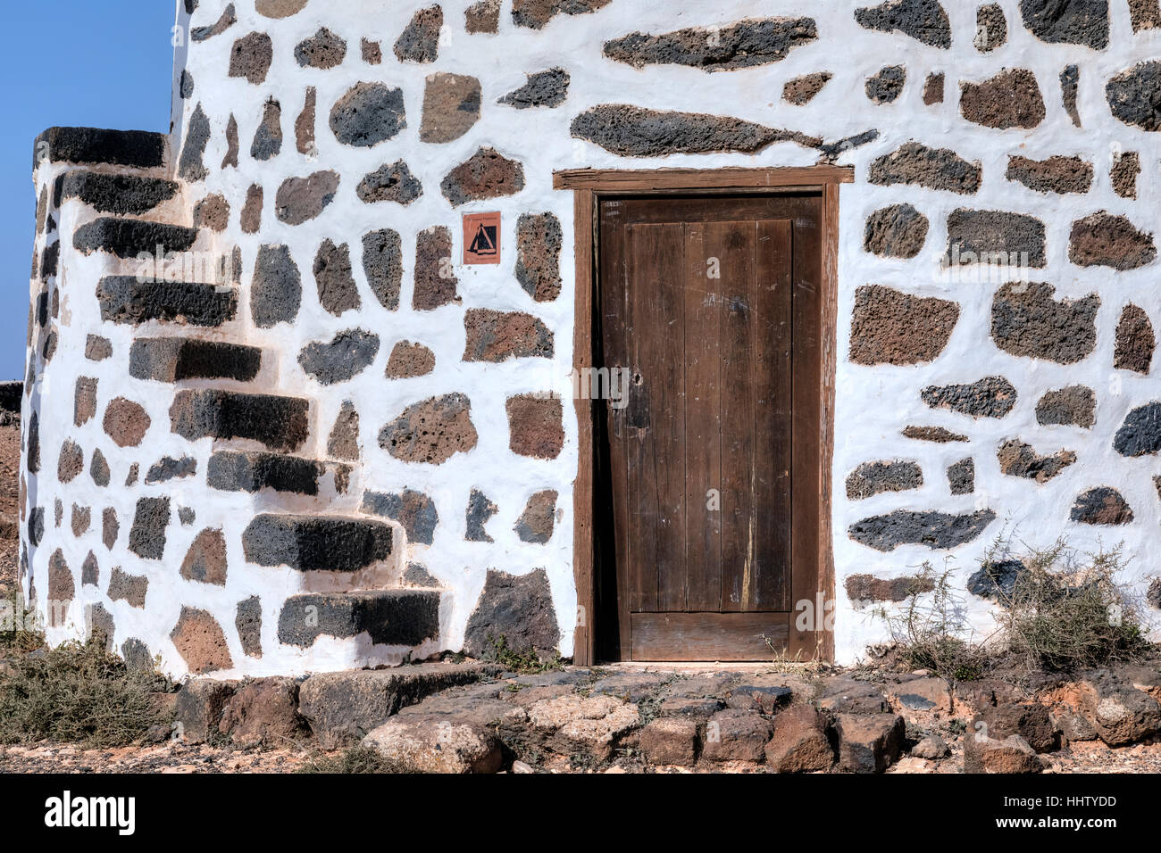 Moulin, Villaverde, Corralejo, Fuerteventura, Îles Canaries, Espagne Banque D'Images