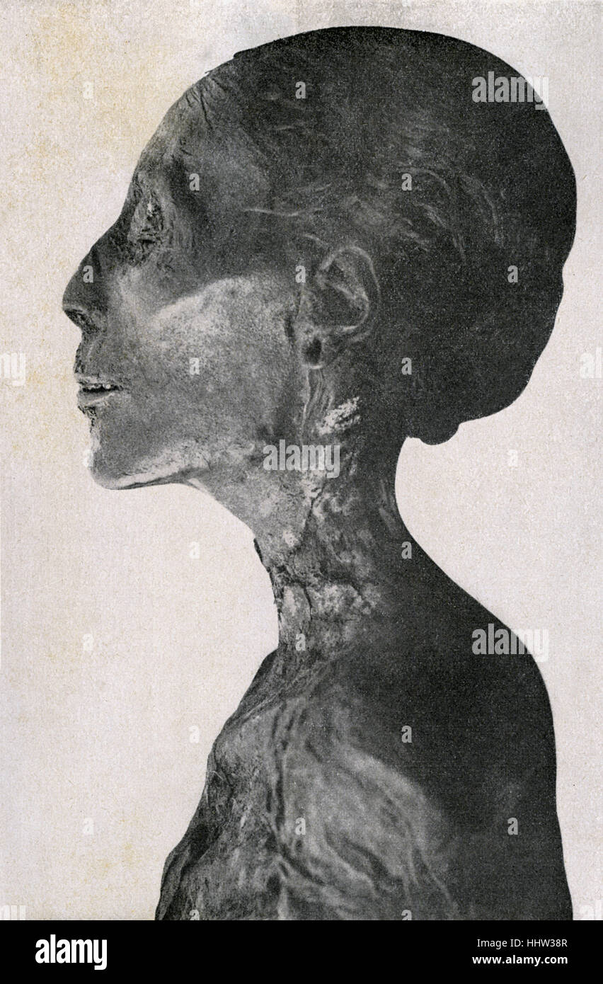 Thoutmosis IV - tête de sa maman. 8e 18e dynastie de Pharaon. Rendu au 14e siècle avant notre ère. Musée du Caire Banque D'Images