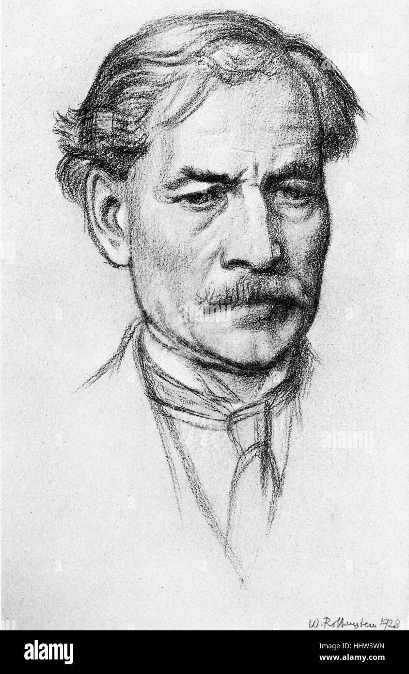 J Ramsay MacDonald 1928 - homme politique et deux fois premier ministre. 12 octobre 1866 - 9 novembre 1937. D'après un dessin de Banque D'Images