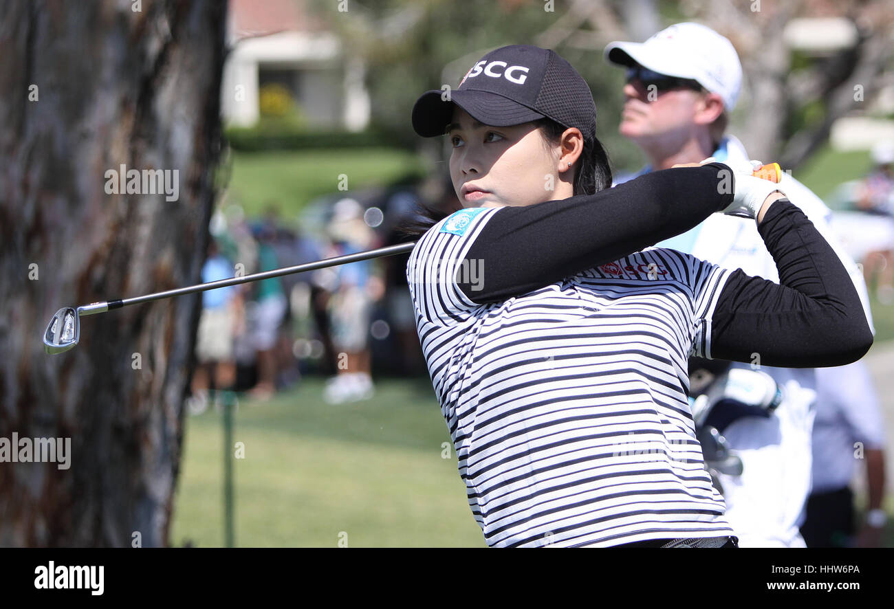 Rancho Mirage, Californie - le 04 avril 2015 : moriya jutanugarn de Thaïlande à l'inspiration de l'ana sur tournoi de golf LPGA, 04 avril 2015 au Banque D'Images