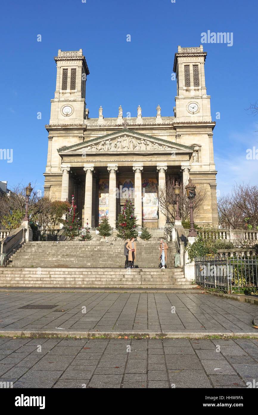 L'église de Saint-Vincent-de-Paul, l'église Saint-Vincent de Paul, Paris, France. Banque D'Images