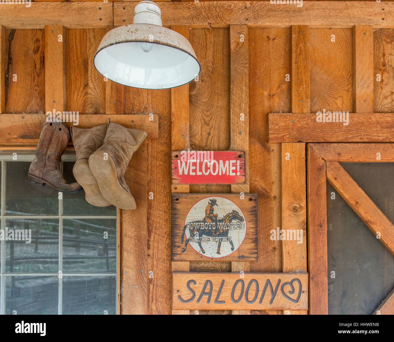 Cowboy saloon. USA Banque D'Images