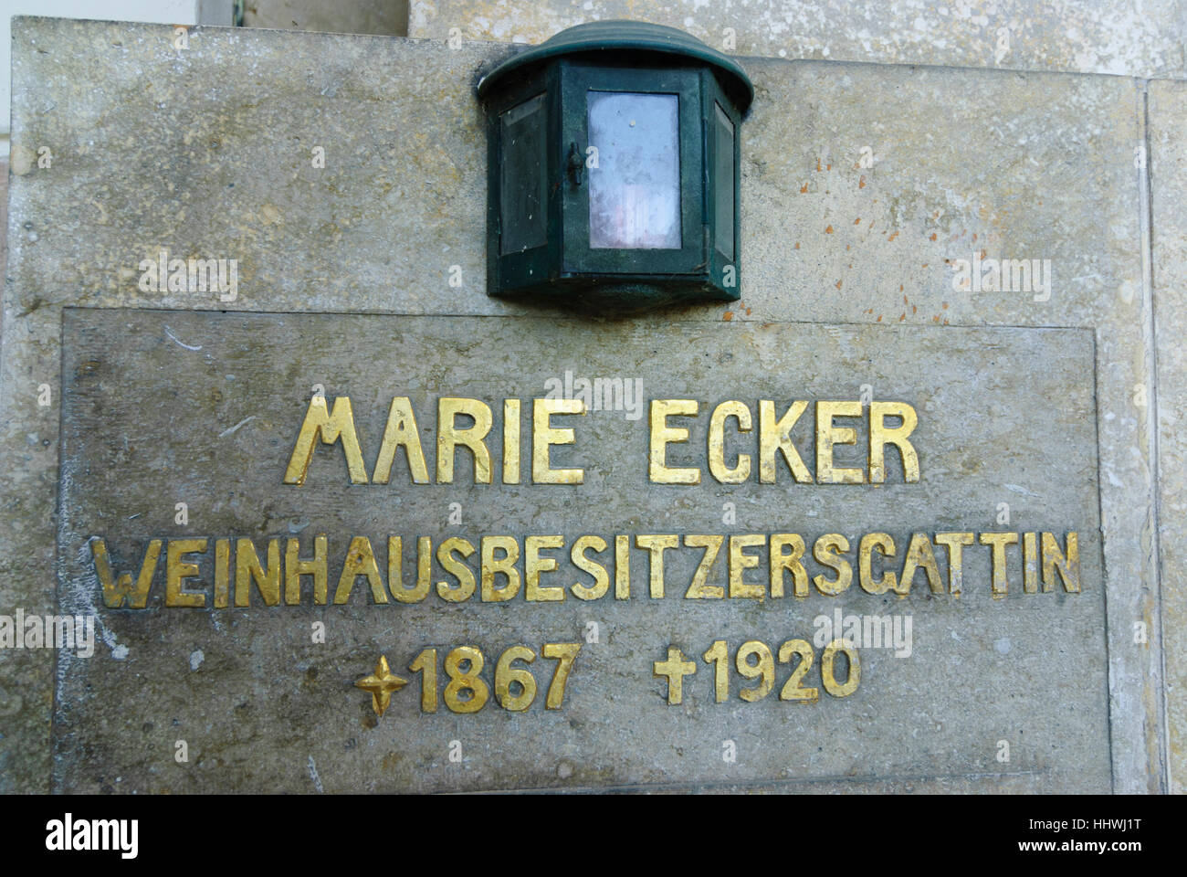 Wien, Vienne : cimetière central ; enregistrement grave, 11, Wien, Autriche. Banque D'Images