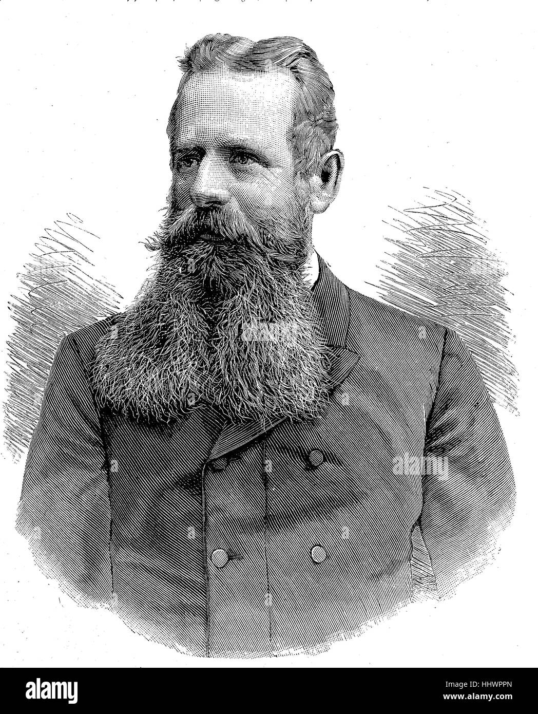 Arthur Adolf, comte de Posadowsky-Wehner, Baron de Postelwitz, Allemand : Arthur Graf von Posadowsky-Wehner Freiherr von Postelwitz, 3 juin 1845 - 23 octobre 1932, était un homme politique conservateur allemand et homme d'État. Il a occupé le poste de secrétaire pour le Conseil du Trésor, 1893-1897, secrétaire de l'intérieur, Vice-chancelier de l'Allemagne et ministre d'État prussien, 1897-1907, image historique ou illustration, publié 1890, l'amélioration numérique Banque D'Images