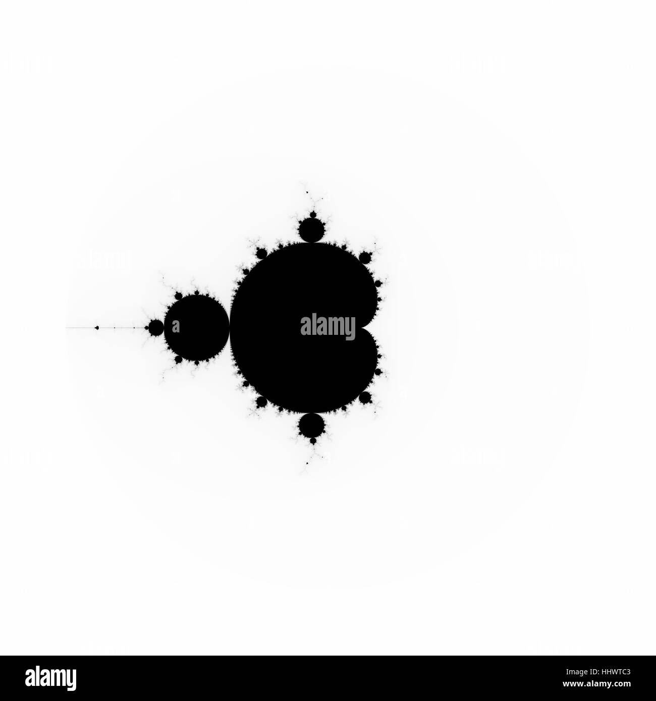 Visualisation de la fractale de Mandelbrot. Programmé en Python Banque D'Images