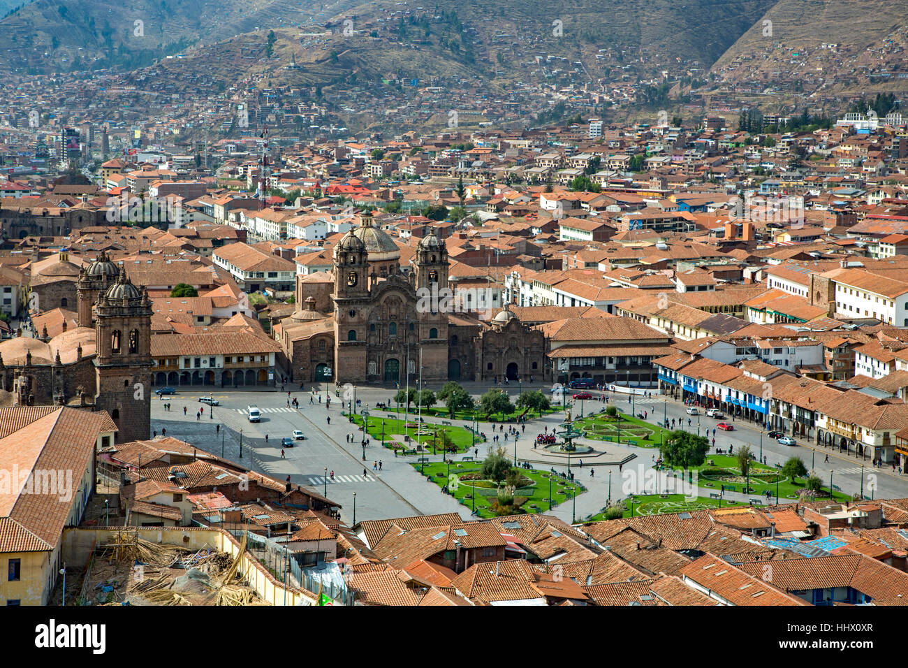 Plaza de Armas, Cusco, Pérou Banque D'Images