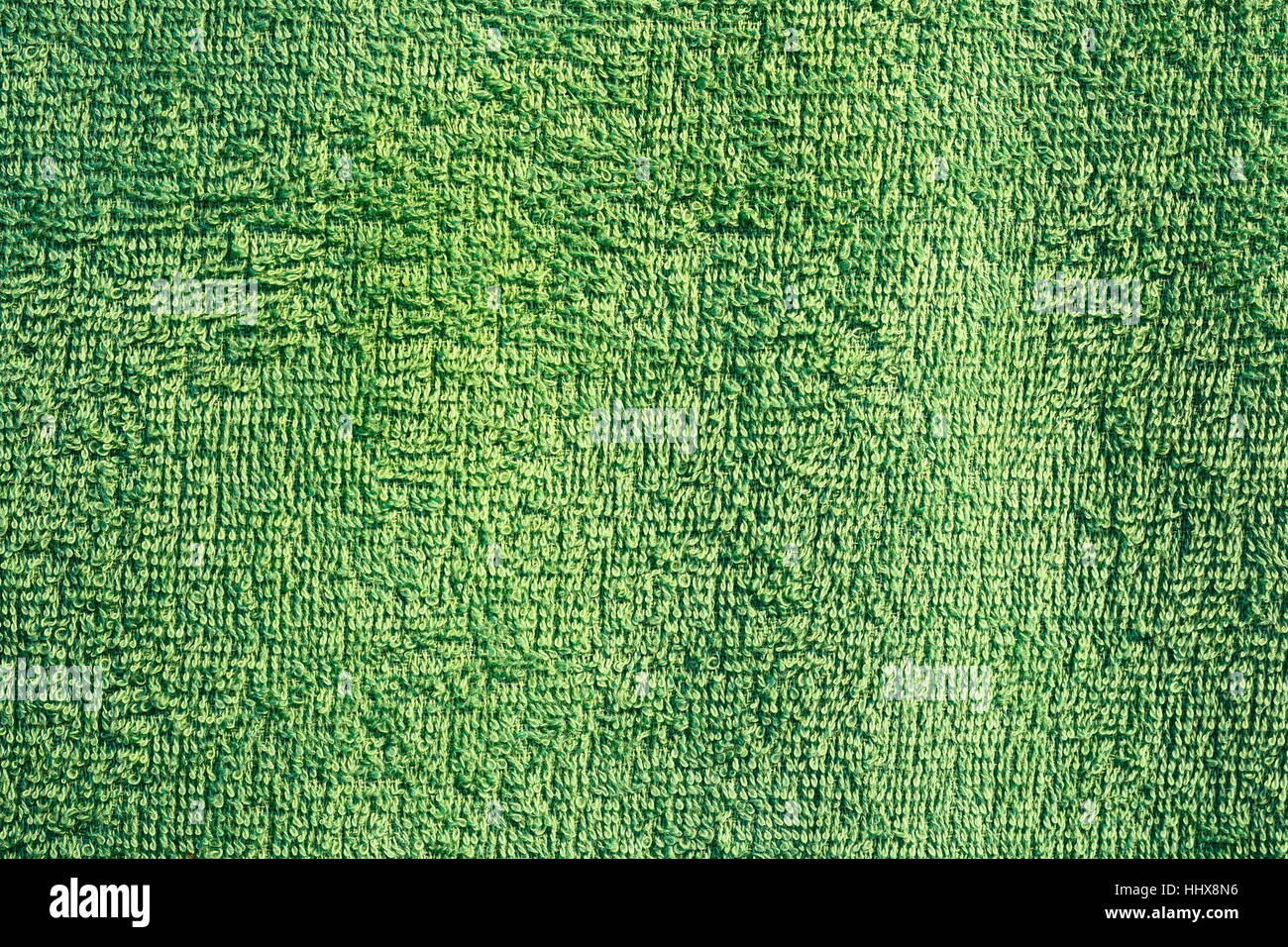 Green texture d'une serviette pelucheuse Banque D'Images