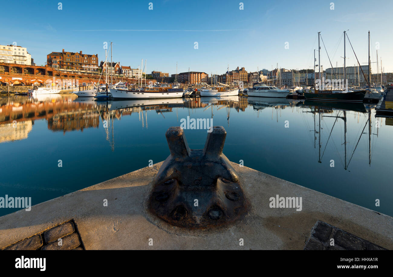 The Royal Harbour Marina Ramsgate, Kent. Banque D'Images