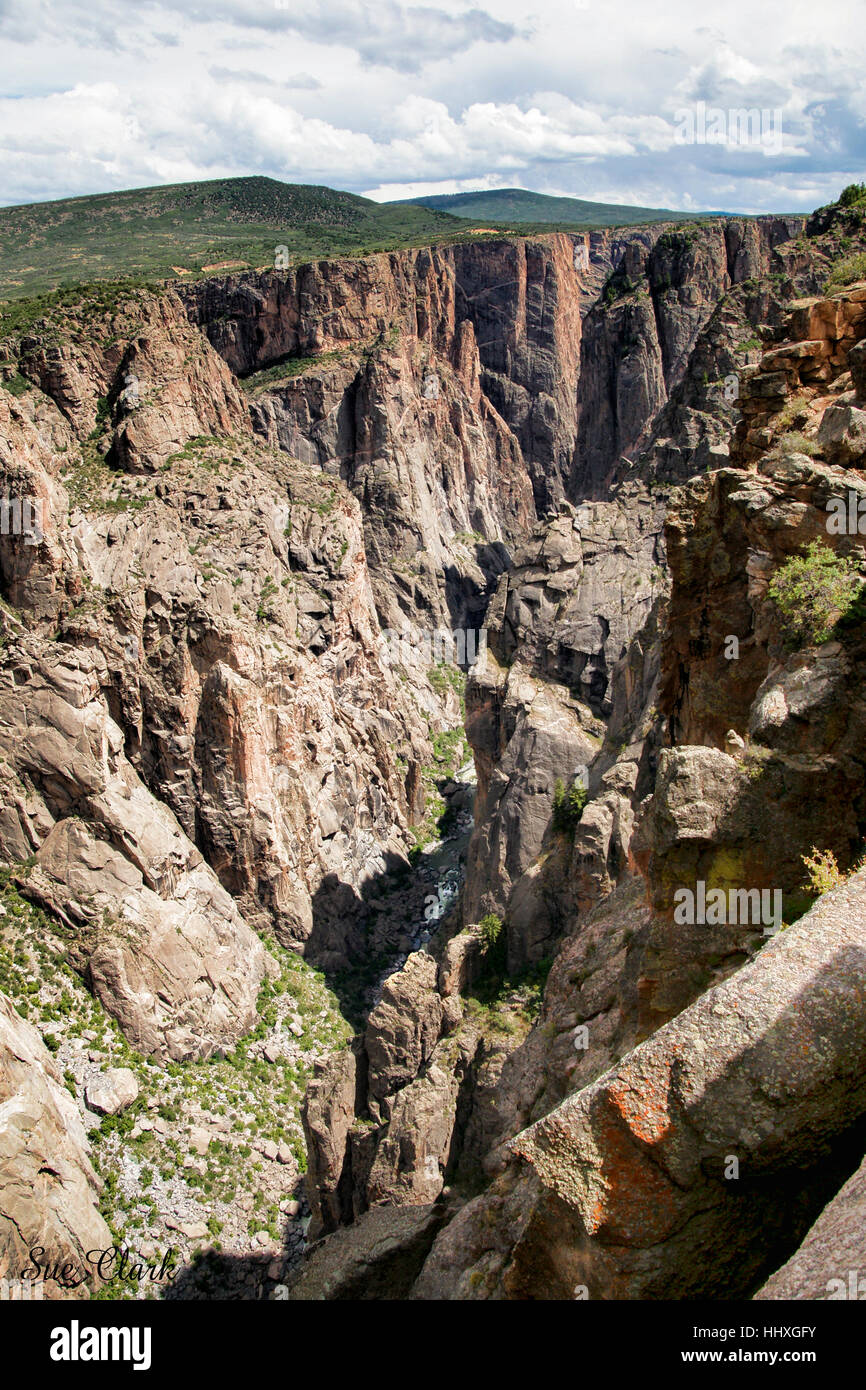 Parc National Black Canyon of the Gunnison. Colorado Banque D'Images