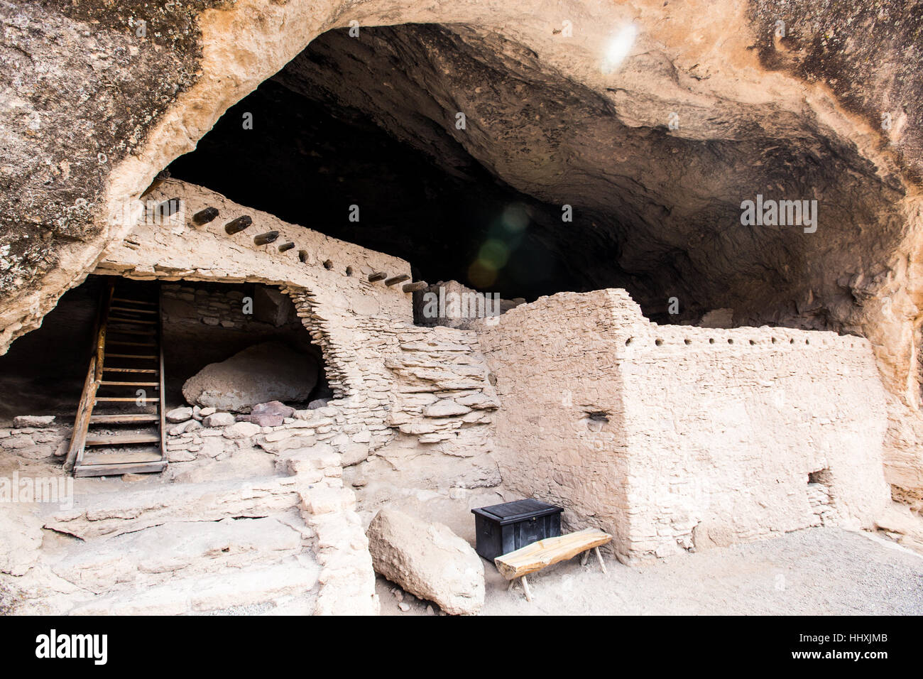 Gila Cliff dwellings National Monument Banque D'Images
