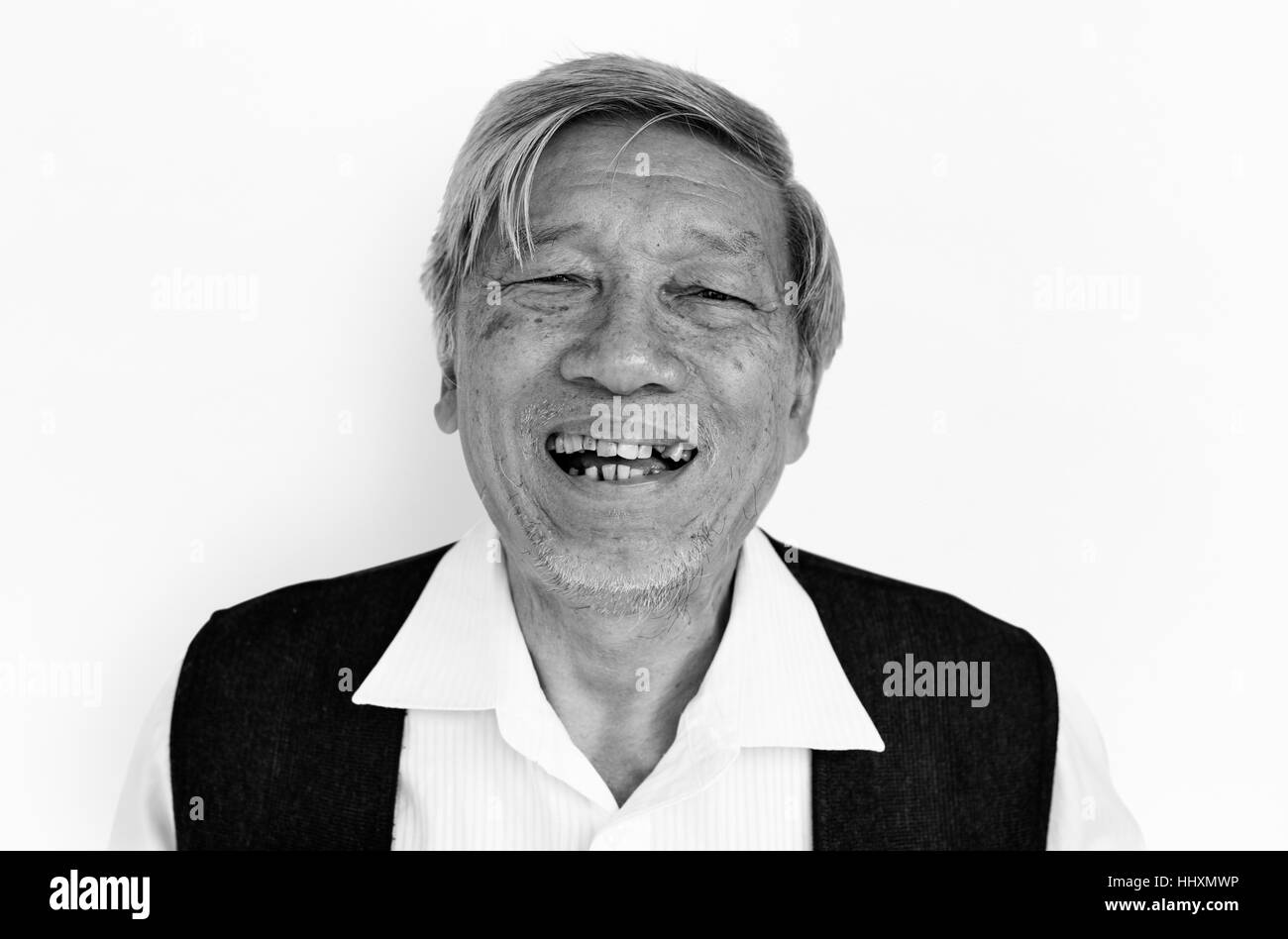 Cheerful Man Smiling Portrait Concept Banque D'Images