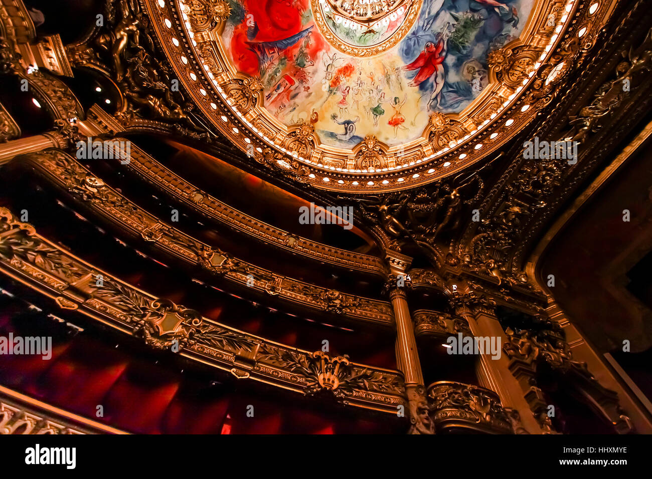 L'Opéra de Paris, Palais Garnier, france Banque D'Images