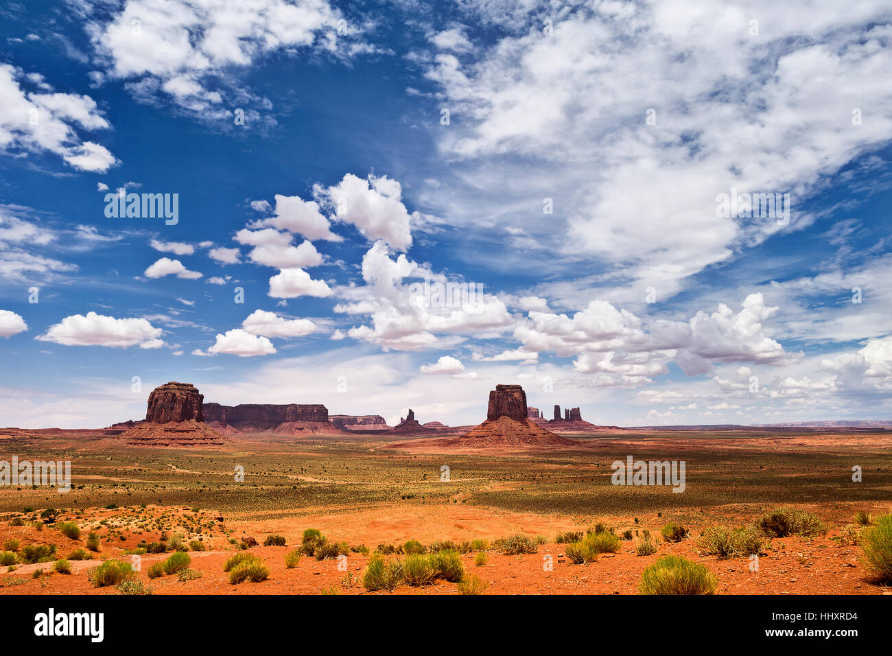 Monument Valley, paysage désertique de l'Arizona Banque D'Images