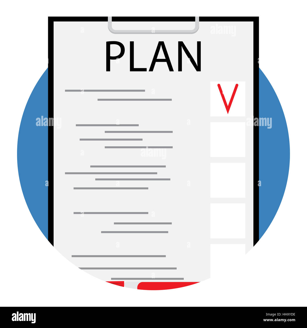 L'icône Plan télévision vecteur. Liste de contrôle d'entreprise, marketing plan document illustration information Banque D'Images