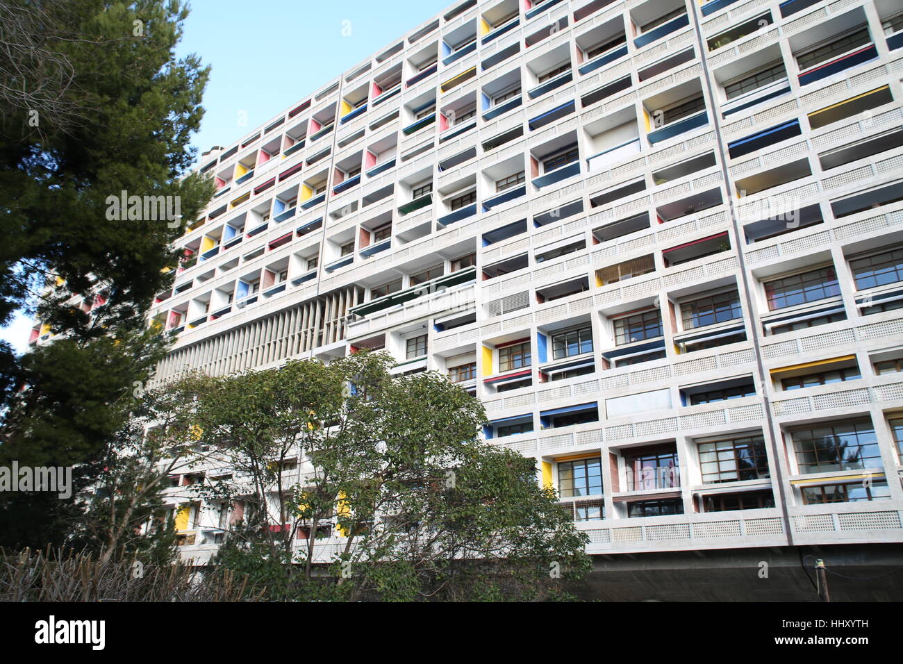 Le Corbusiers Cité radieuse, Marseille, France Banque D'Images