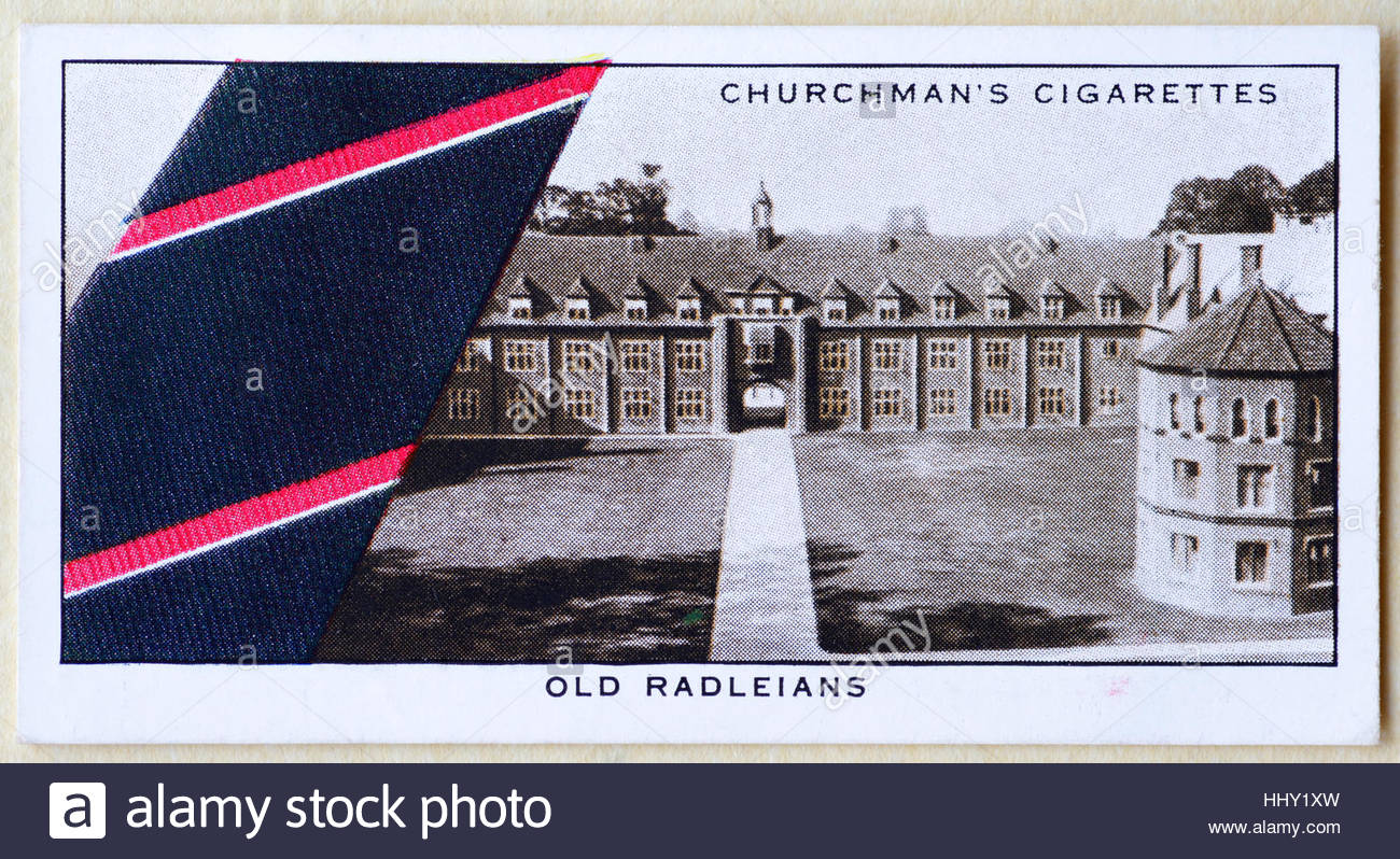 Ancienne Radleians School tie Banque D'Images