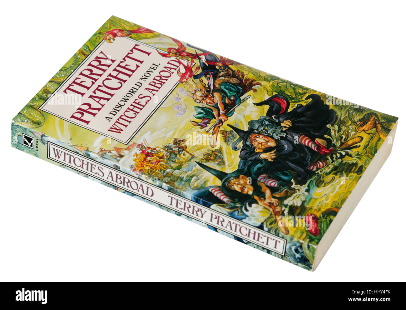 Les sorcières à l'étranger ; un roman Disque-monde de Terry Pratchett Banque D'Images