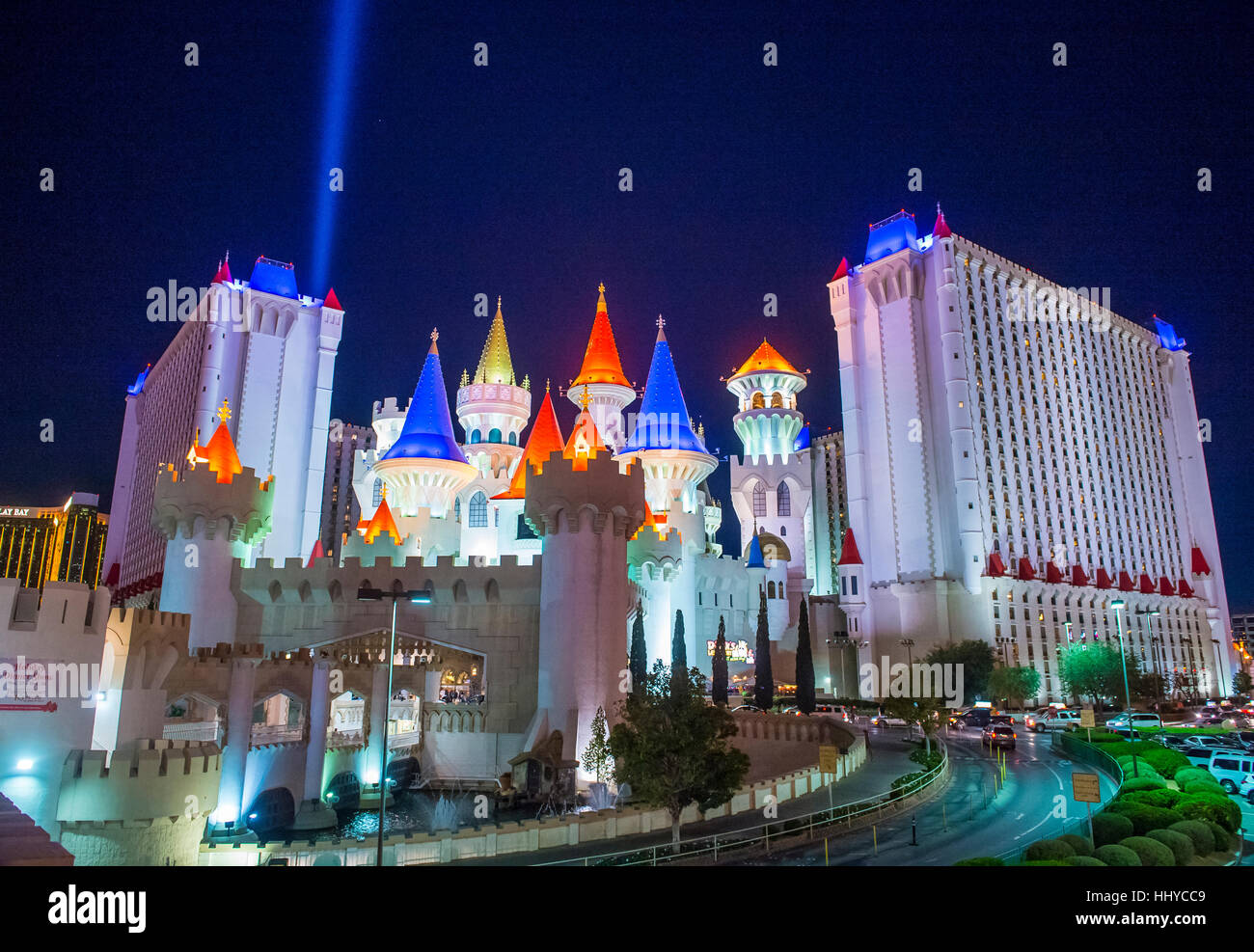 LAS VEGAS - NOV 24 : l'Excalibur Hotel and Casino à Las Vegas le 24 novembre 2016 , l'hôtel a été nommé d'après King Arthur's Sword et ouvert en 199 Banque D'Images