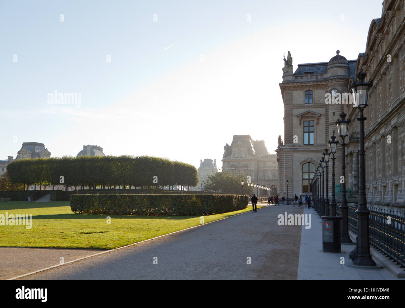 Matin près du Louvre, Paris, France. Banque D'Images