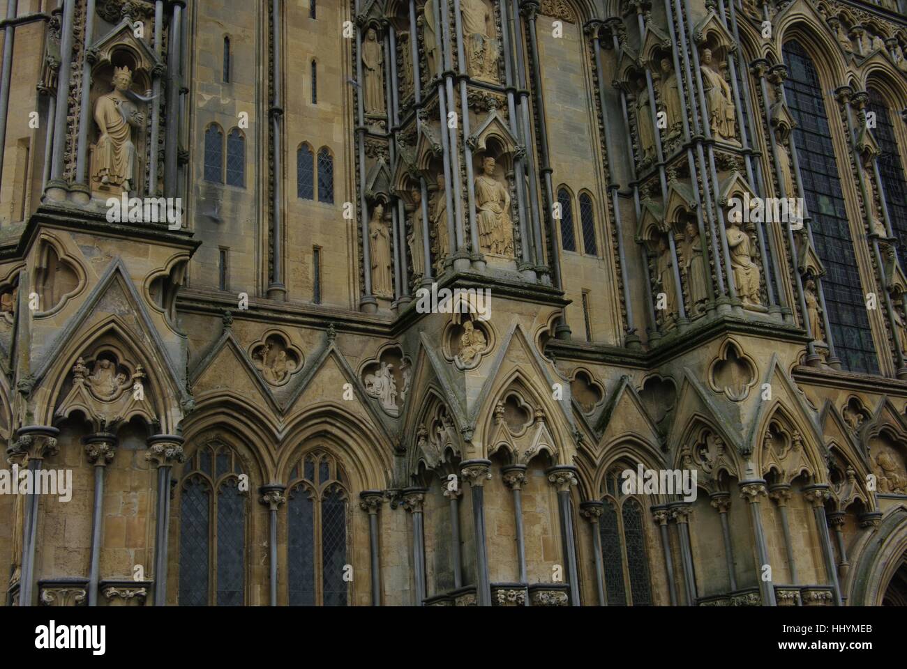 Wells cathedral, Wells, Somerset, England, UK Banque D'Images