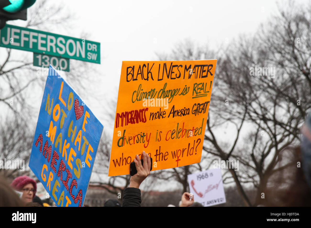 Washington, DC, United States. 21 Jan, 2017. La Marche des femmes sur l'État de Washington. Crédit : Susan Pease/Alamy Live News Banque D'Images