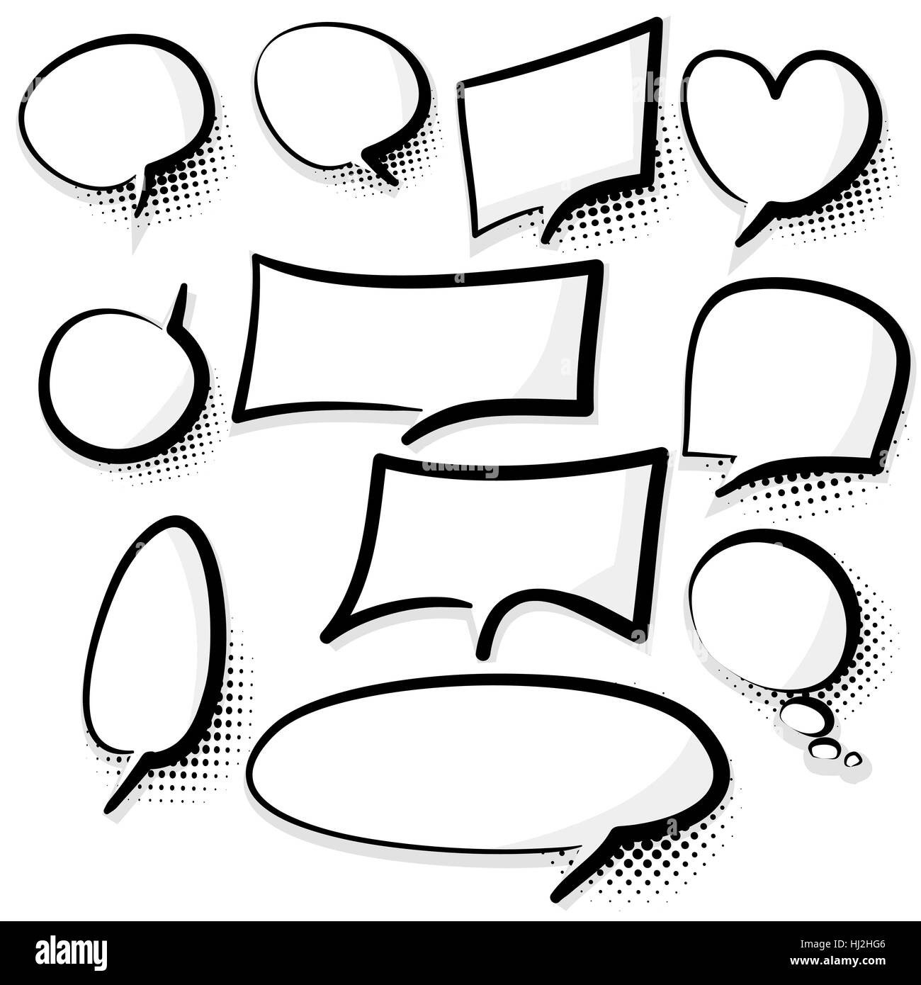 Livre bd bulle de texte clair Illustration de Vecteur