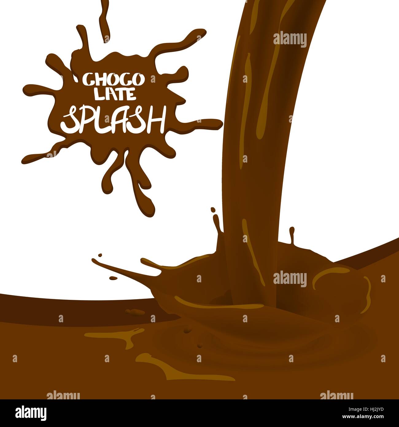 Brown, cacao, chocolat, crème Illustration de Vecteur