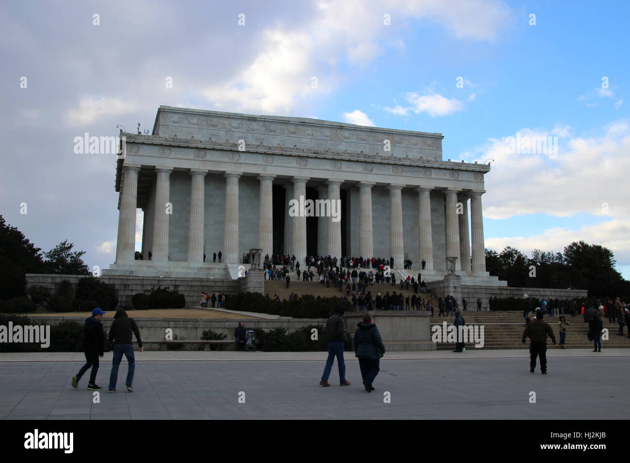 Le Lincoln Memorial à Washington D.C. Banque D'Images