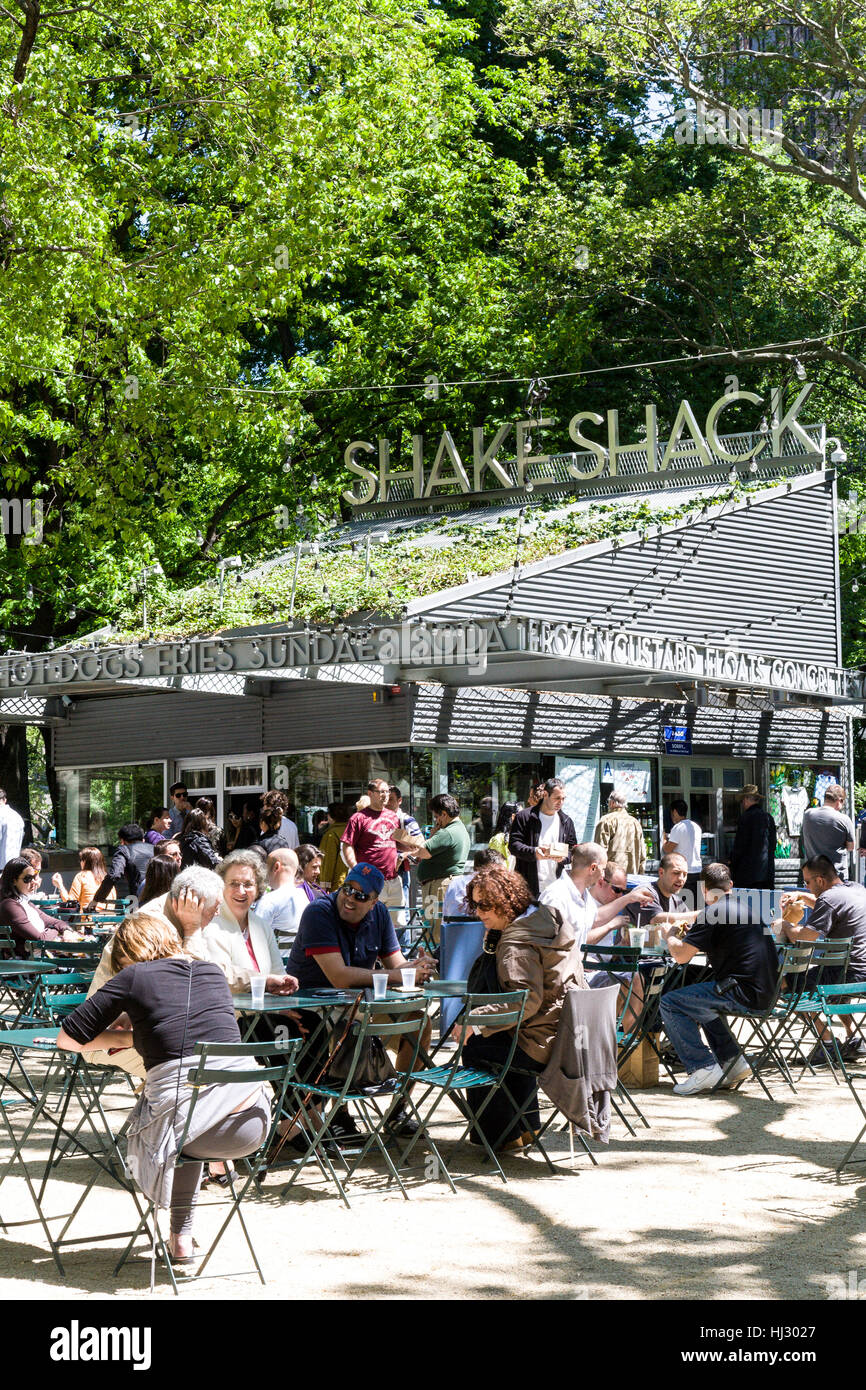 Le shake Shack, Madison Square Park, NYC Photo Stock - Alamy