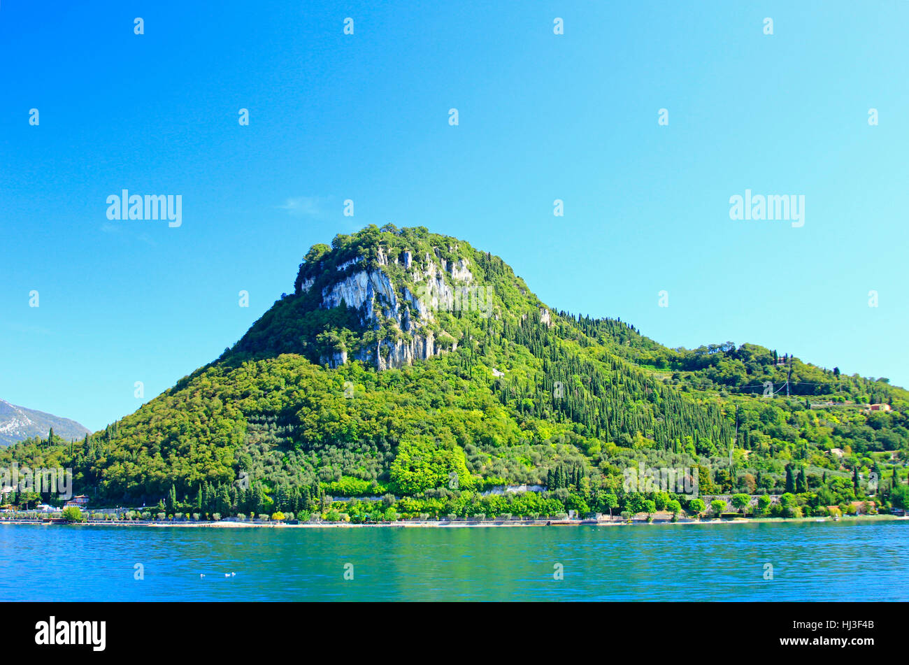 Gardasee, bleu, ciel, ciel, la montagne, paysage, campagne, nature, bleu, Banque D'Images