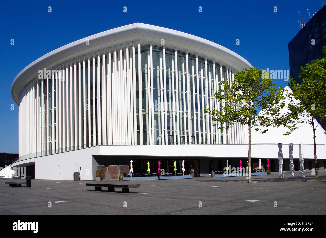 Philharmonie de Luxembourg sur le plateau de Kirchberg Banque D'Images