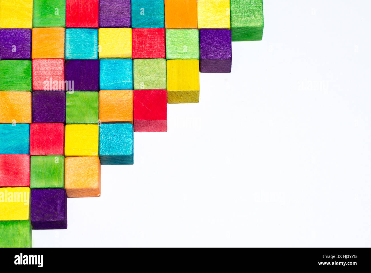 Blocs colorés et de l'espace texte Banque D'Images