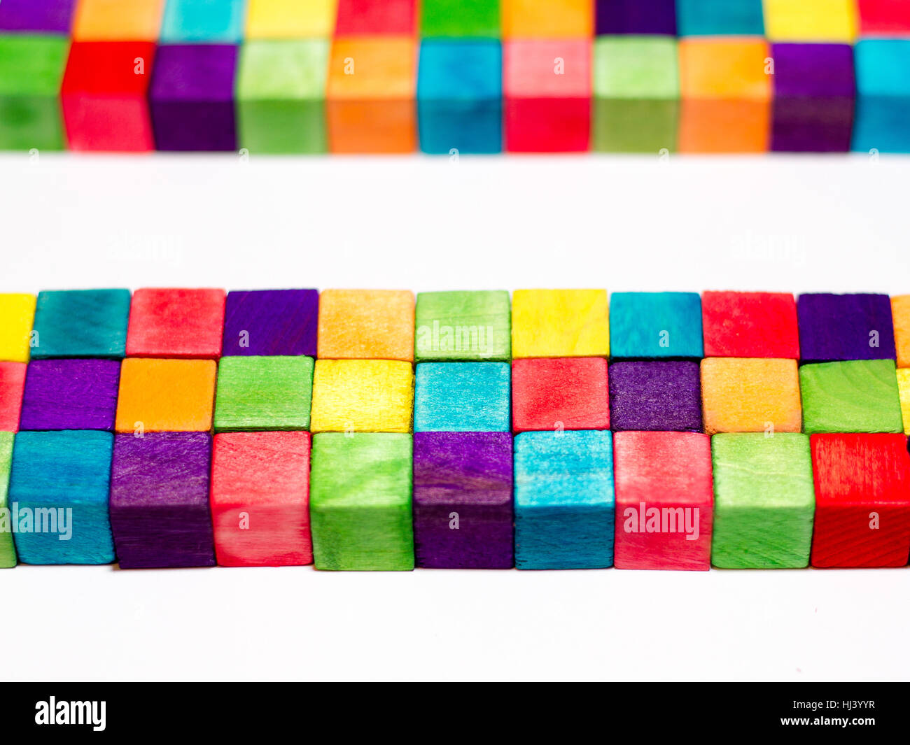Blocs colorés et de l'espace texte Banque D'Images