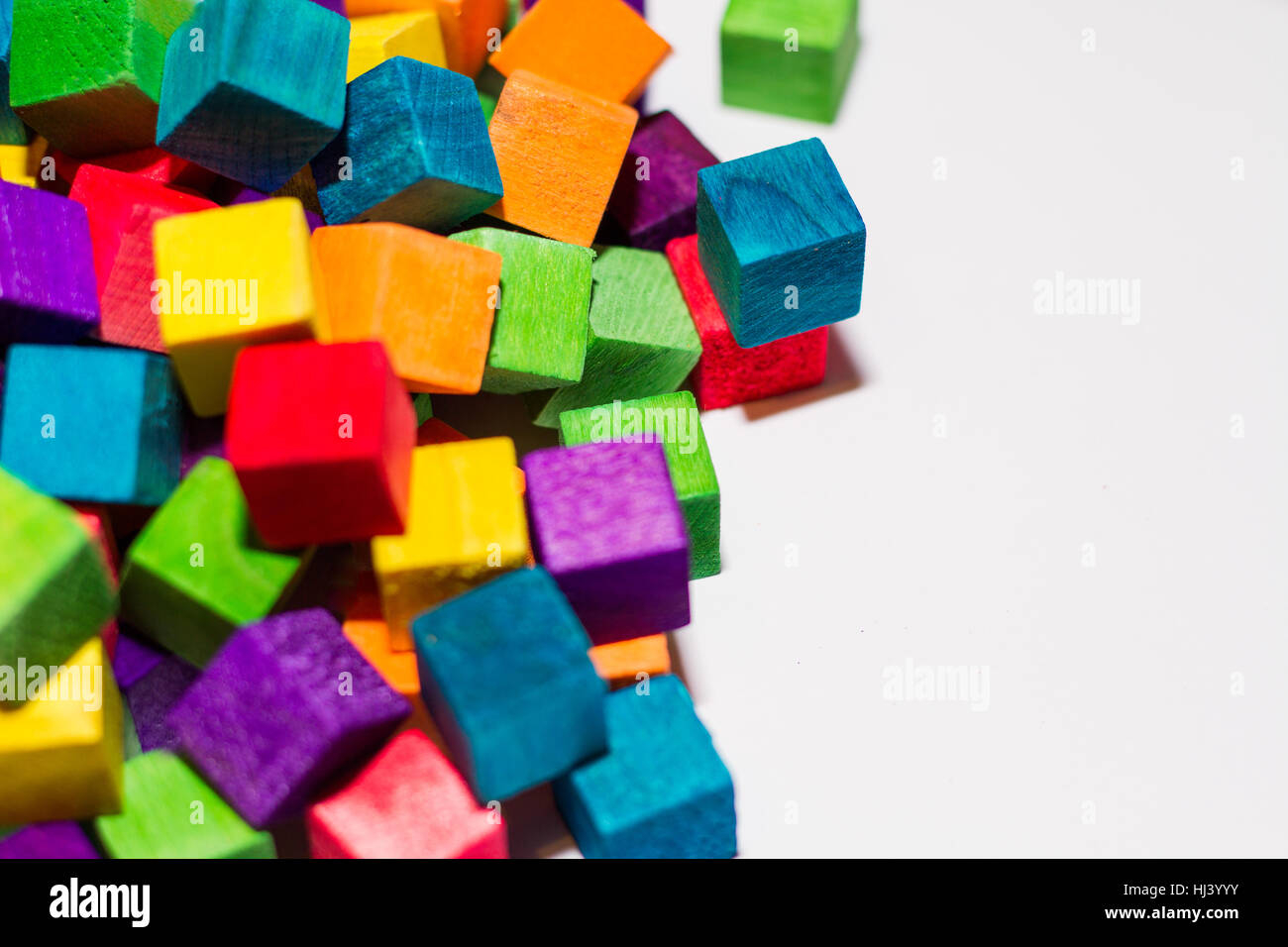 Blocs colorés et de l'espace texte Banque D'Images