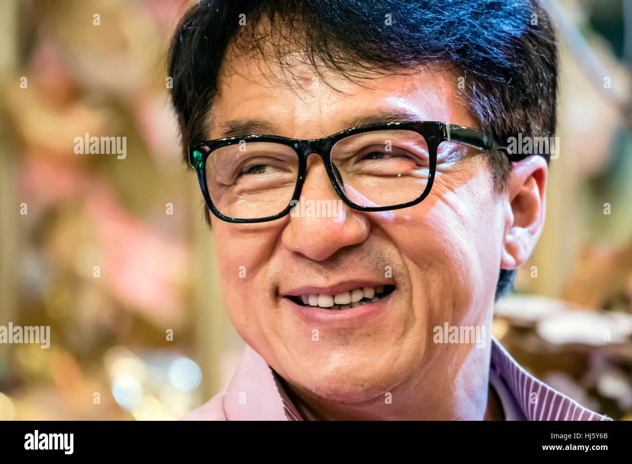 Kuala Lumpur, Malaisie. 21 Jan, 2017. La superstar de Hong Kong, Jackie Chan à Kuala Lumpur. Jackie Chan sur sa tournée promotionnelle pour son nouveau film Kung Fu Yoga, ouverture dans le Nouvel An chinois 2017. © Danny Chan/Alamy Live News. Banque D'Images