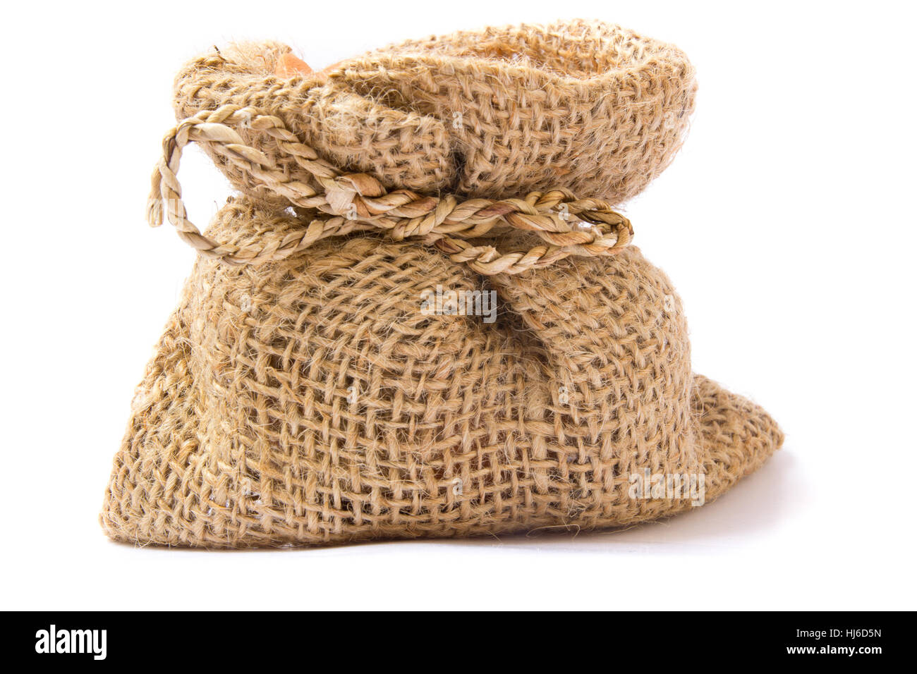 Brown, brunâtre, brunette, pots, argile, faits maison, sac, blanc, d'emballage, Banque D'Images