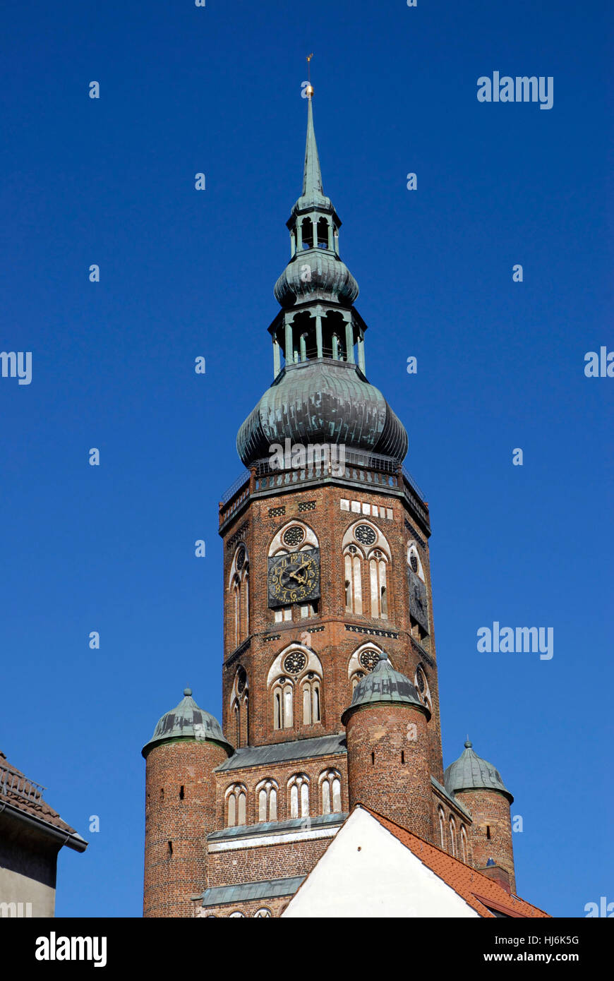 À partir de la tour dom st.,nikolai greifswald Banque D'Images