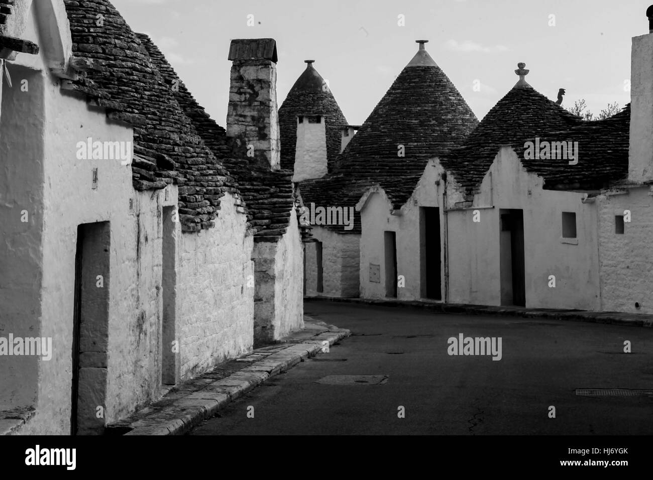 Trulli Alberobello-, Italie. Puglia Banque D'Images