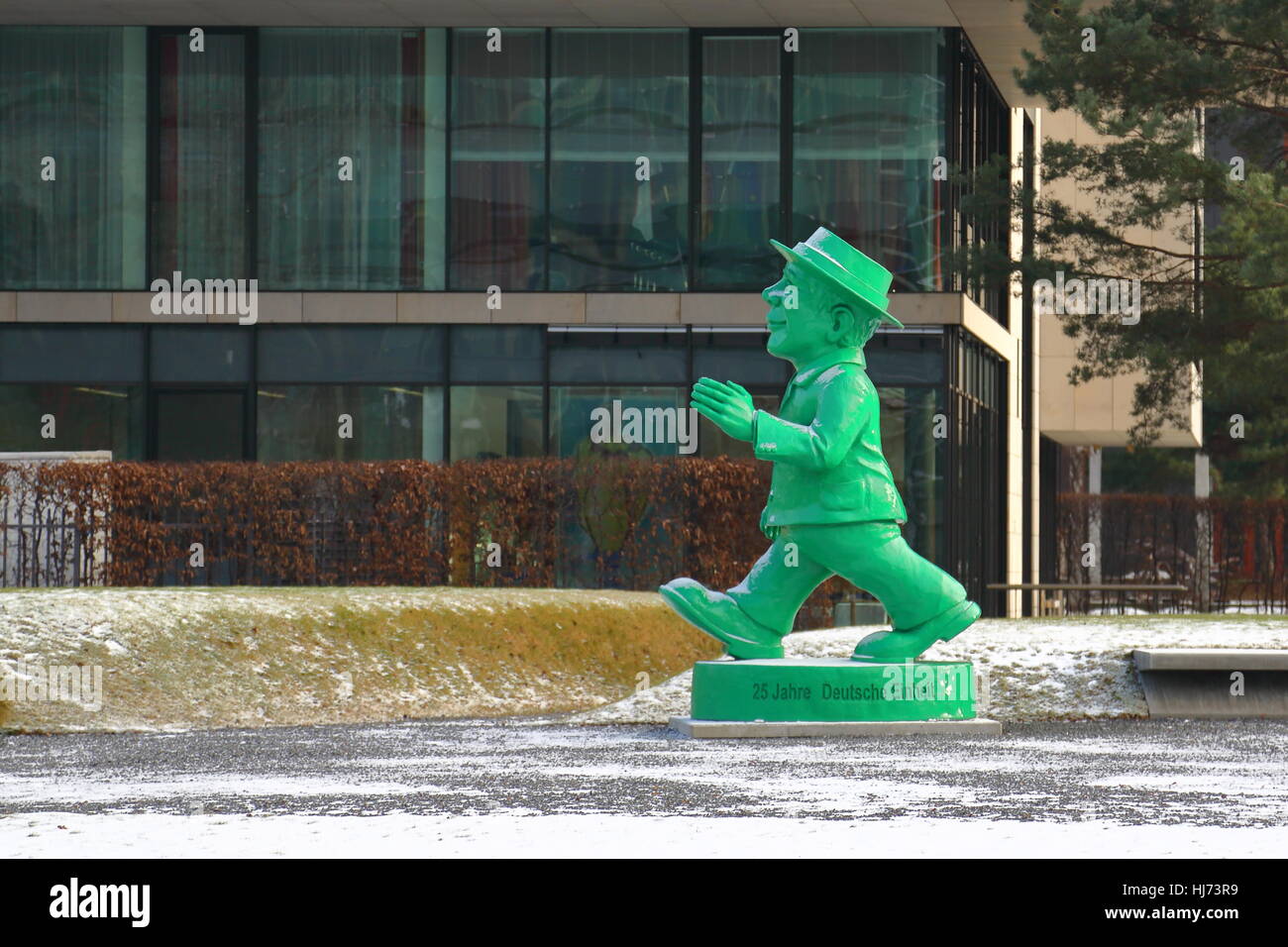Einheitsmaennchen Gruenes dans la capitale allemande de Berlin Banque D'Images