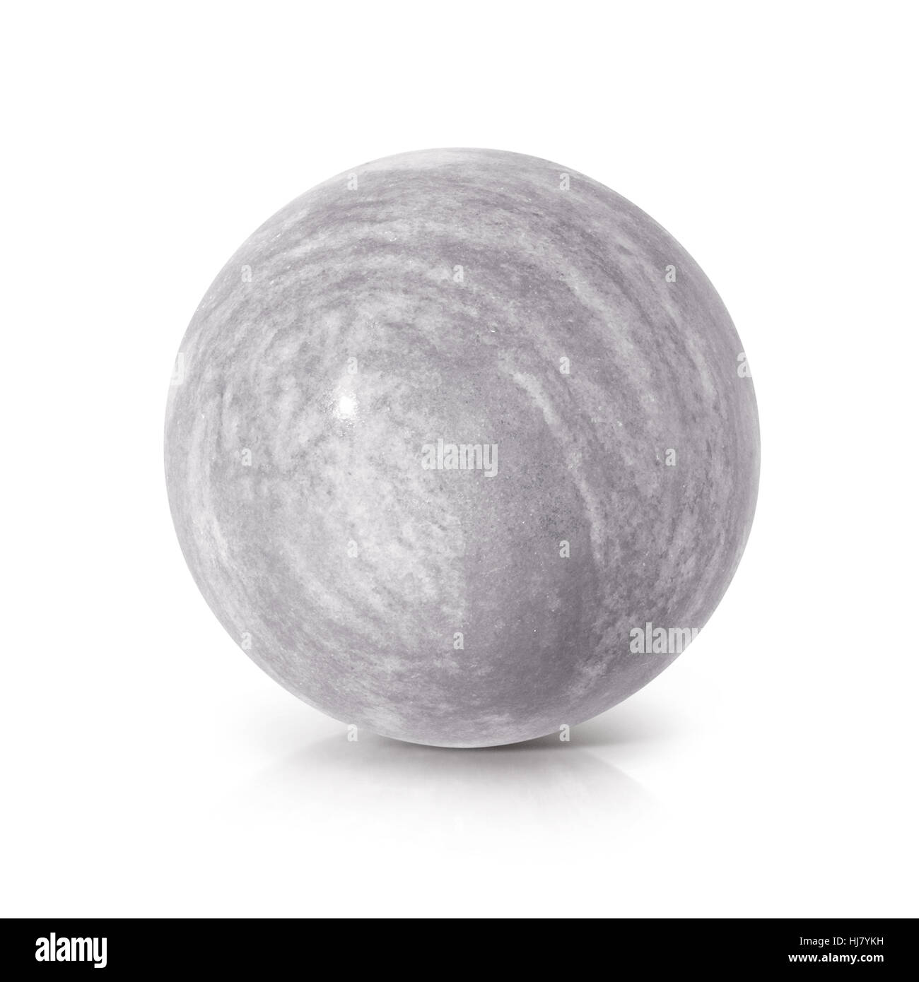 Boule de ciment 3D illustration sur fond blanc Banque D'Images