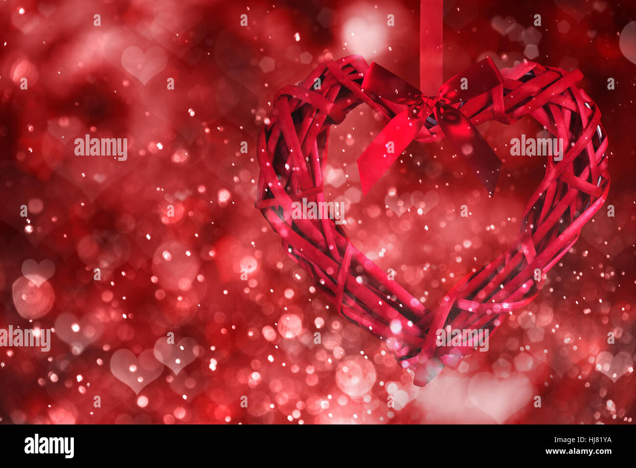 Red hearts. Valentine day Banque D'Images