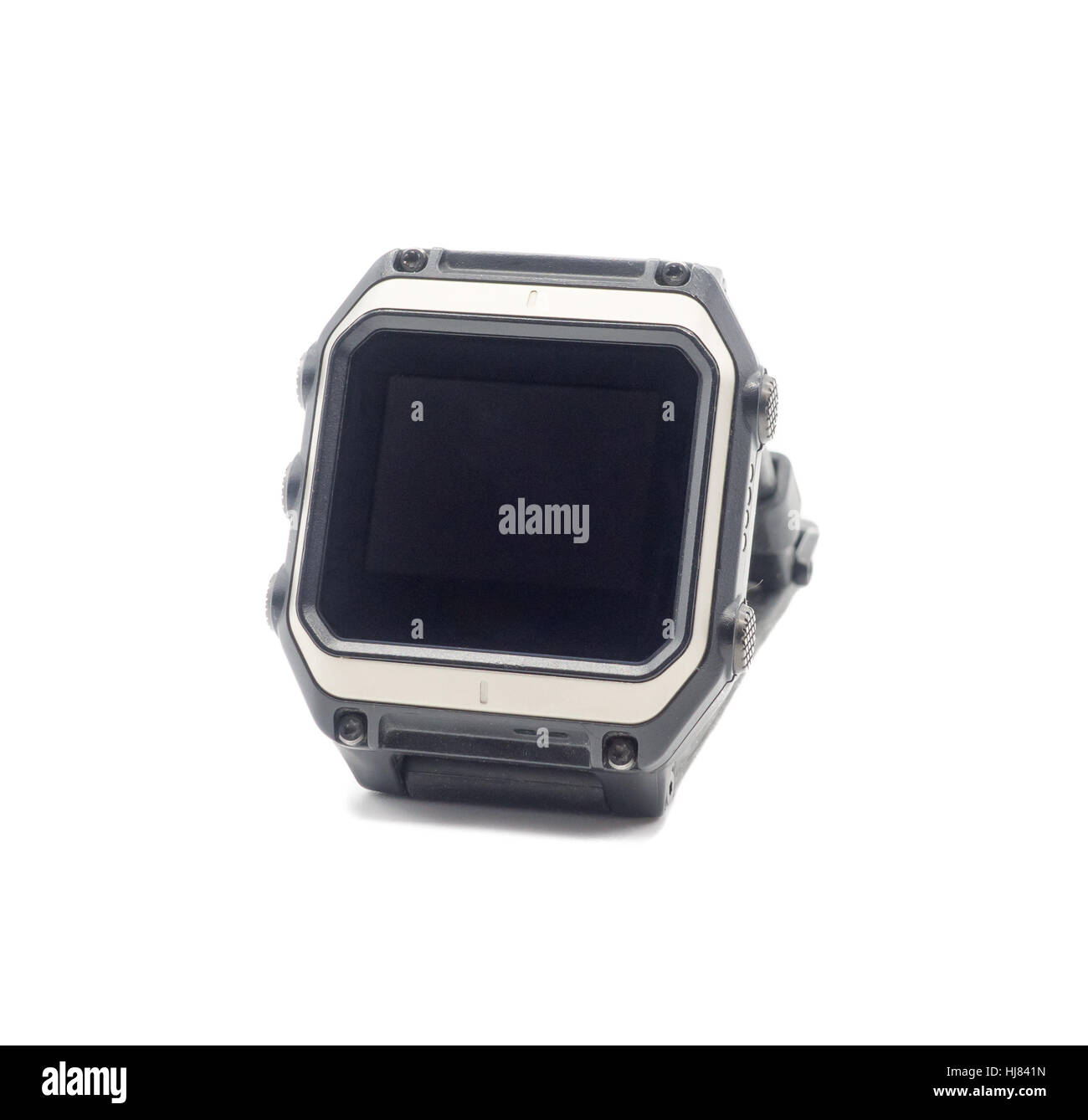 Smart watch isolated on white Banque D'Images