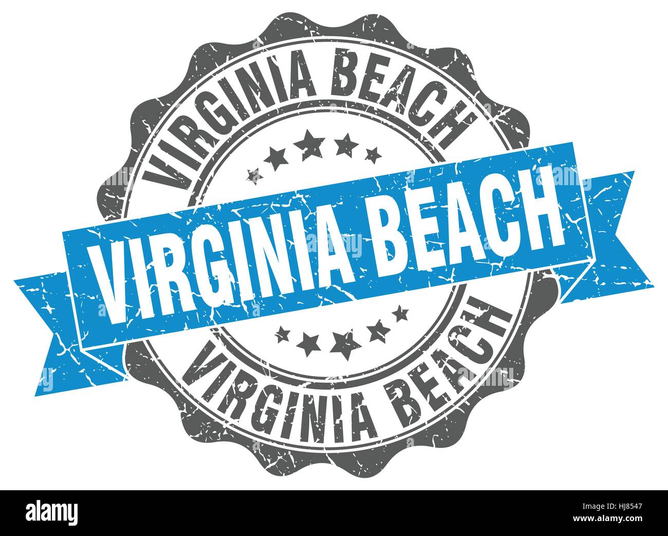 Joint ruban rond de Virginia Beach Illustration de Vecteur