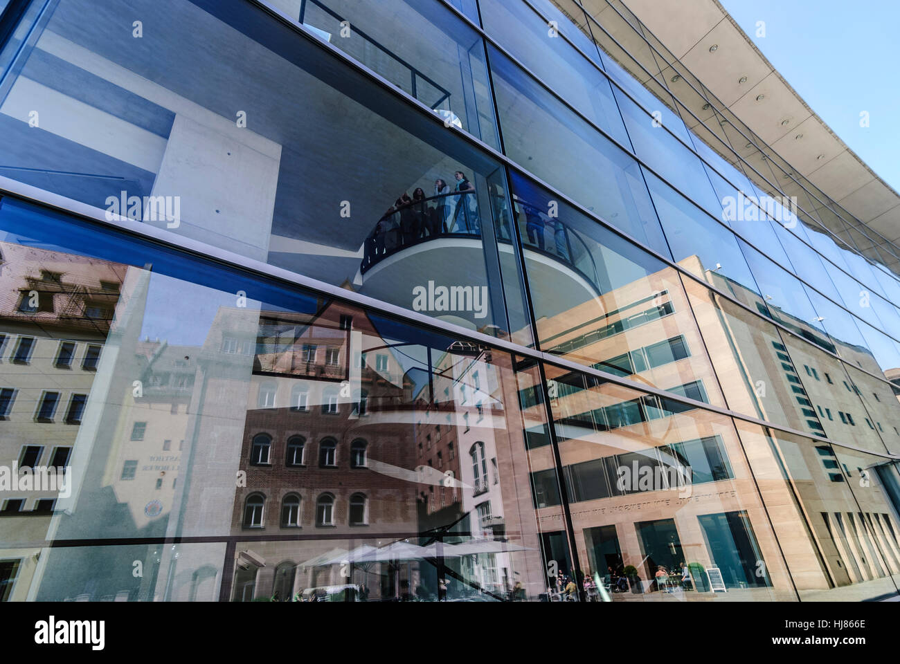 Nürnberg, Nuremberg : Nouveau Musée d'Art et Design, Mittelfranken, Middle Franconia, Bayern, Bavière, Allemagne Banque D'Images