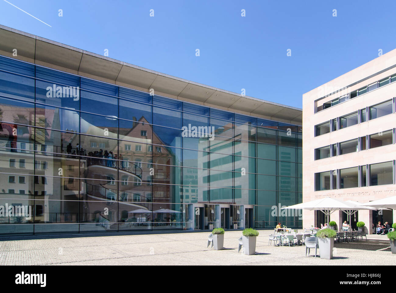 Nürnberg, Nuremberg : Nouveau Musée d'Art et Design, Mittelfranken, Middle Franconia, Bayern, Bavière, Allemagne Banque D'Images